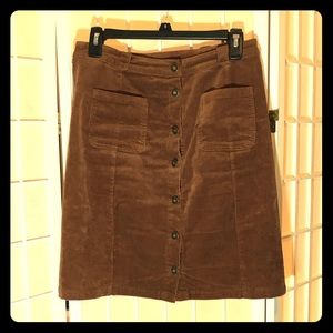 Tan corduroy skirt